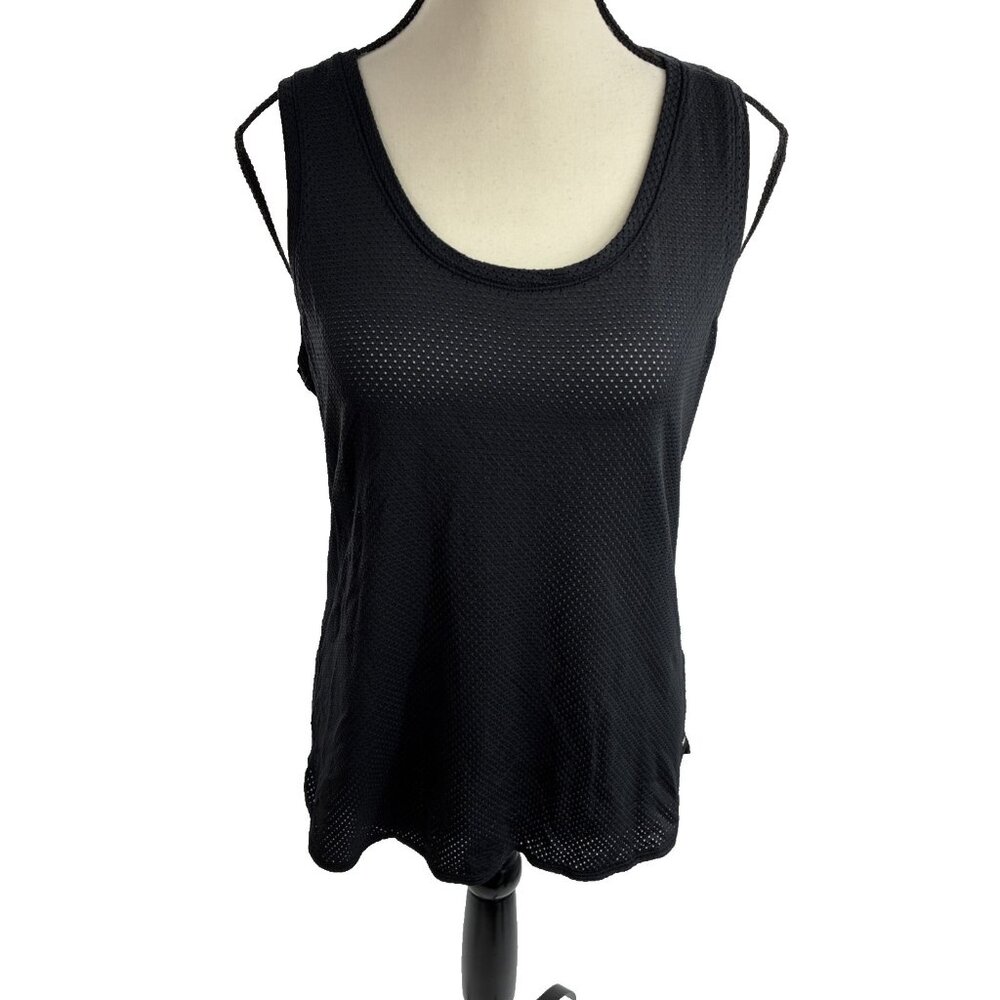 Calia Womens Athletic Tank Top Mesh Breathable Sleeveless Size S Black